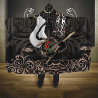 Aotearoa Hei Matau Hooded Blanket Haka Kiwi Mix Maori Mangopare LT14 - Polynesian Pride