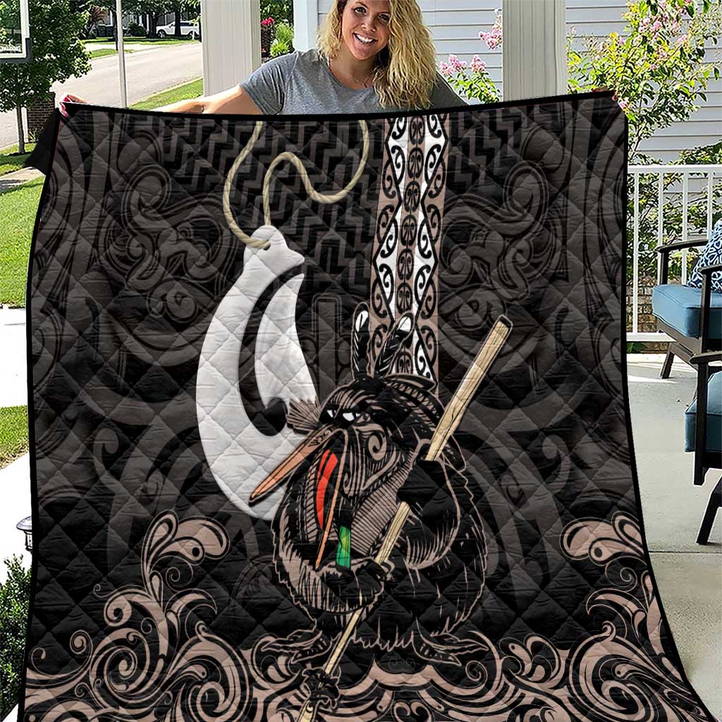 Aotearoa Hei Matau Quilt Haka Kiwi Mix Maori Mangopare