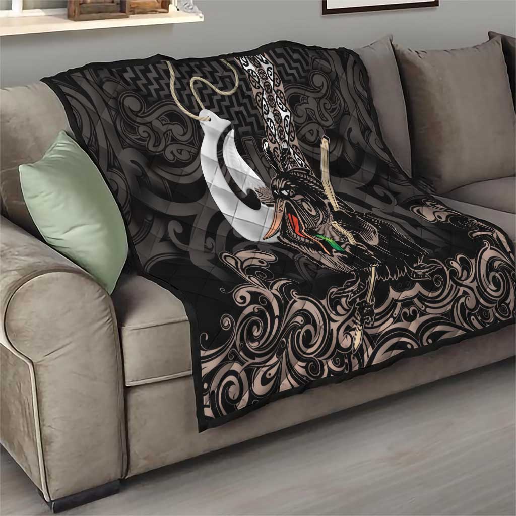 Aotearoa Hei Matau Quilt Haka Kiwi Mix Maori Mangopare