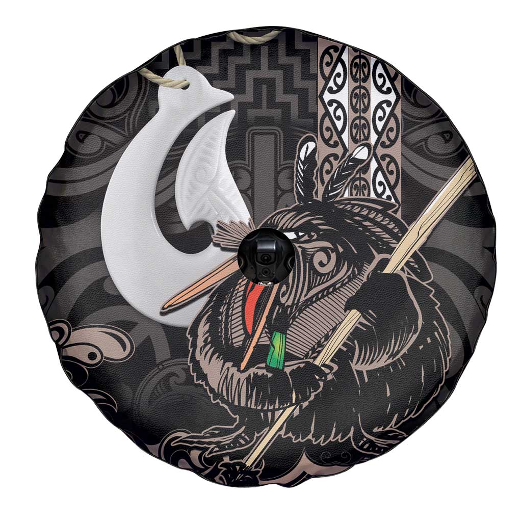 Aotearoa Hei Matau Spare Tire Cover Haka Kiwi Mix Maori Mangopare LT14 - Polynesian Pride