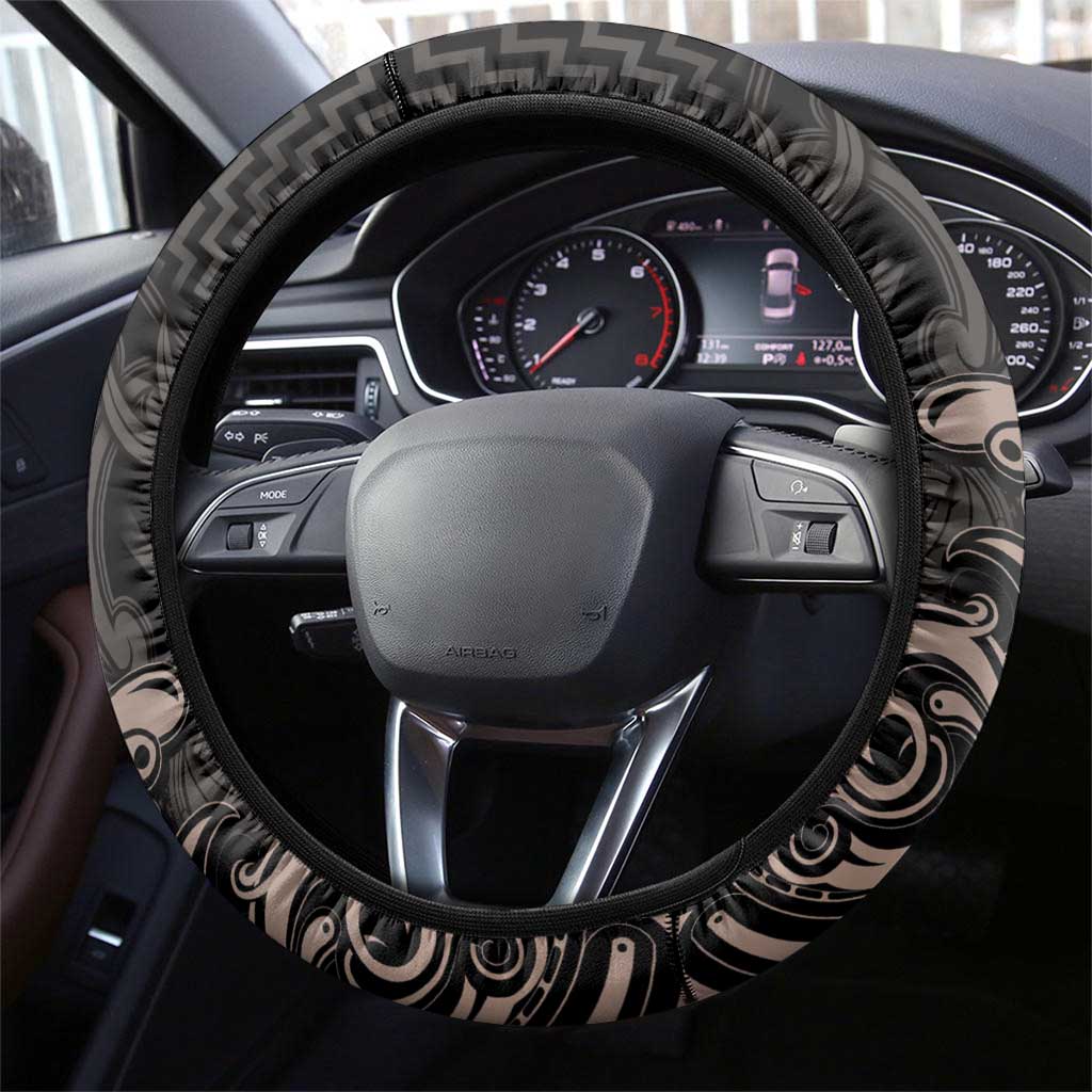 Aotearoa Hei Matau Steering Wheel Cover Haka Kiwi Mix Maori Mangopare LT14 - Polynesian Pride