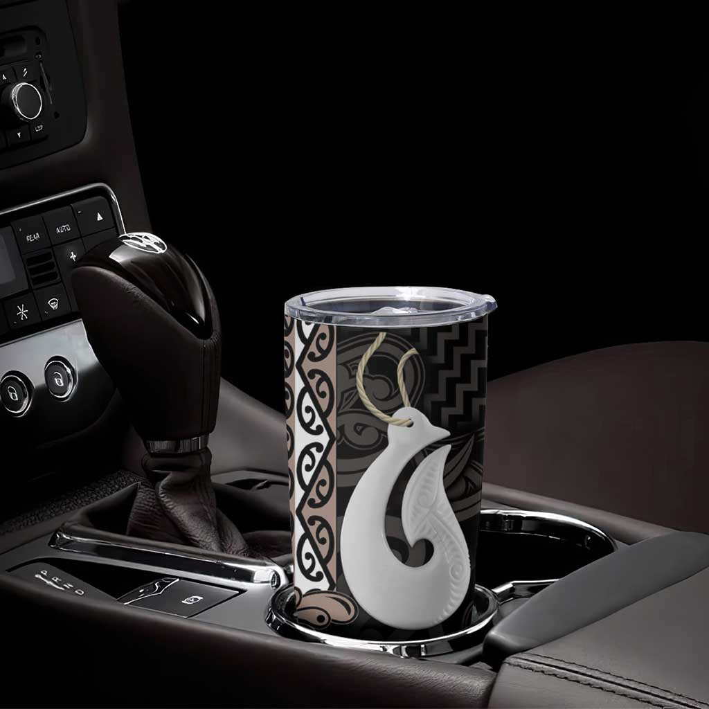 Aotearoa Hei Matau Tumbler Cup Haka Kiwi Mix Maori Mangopare LT14 - Polynesian Pride
