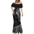 New Zealand Tiki Tennis Mermaid Dress 2024 Aotearoa Tenehi Maori Silver Fern - Black LT14 - Polynesian Pride