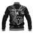 Custom New Zealand Tiki Tennis Baseball Jacket 2024 Aotearoa Tenehi Maori Silver Fern - Black LT14 - Polynesian Pride