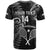 Custom New Zealand Tiki Tennis T Shirt 2024 Aotearoa Tenehi Maori Silver Fern - Black LT14 - Polynesian Pride