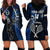 Custom New Zealand Tiki Tennis Hoodie Dress 2024 Aotearoa Tenehi Maori Silver Fern - Blue LT14 - Polynesian Pride