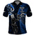 Custom New Zealand Tiki Tennis Polo Shirt 2024 Aotearoa Tenehi Maori Silver Fern - Blue LT14 Blue - Polynesian Pride