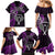 New Zealand Tiki Tennis Family Matching Mermaid Dress and Hawaiian Shirt 2024 Aotearoa Tenehi Maori Silver Fern - Purple LT14 - Polynesian Pride