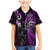 New Zealand Tiki Tennis Family Matching Mermaid Dress and Hawaiian Shirt 2024 Aotearoa Tenehi Maori Silver Fern - Purple LT14 Son's Shirt Purple - Polynesian Pride