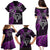 New Zealand Tiki Tennis Family Matching Puletasi and Hawaiian Shirt 2024 Aotearoa Tenehi Maori Silver Fern - Purple LT14 - Polynesian Pride