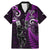 Custom New Zealand Tiki Tennis Family Matching Mermaid Dress and Hawaiian Shirt 2024 Aotearoa Tenehi Maori Silver Fern - Purple LT14 Dad's Shirt - Short Sleeve Purple - Polynesian Pride