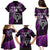 Custom New Zealand Tiki Tennis Family Matching Puletasi and Hawaiian Shirt 2024 Aotearoa Tenehi Maori Silver Fern - Purple LT14 - Polynesian Pride