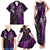 Custom New Zealand Tiki Tennis Family Matching Tank Maxi Dress and Hawaiian Shirt 2024 Aotearoa Tenehi Maori Silver Fern - Purple LT14 - Polynesian Pride