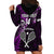 Custom New Zealand Tiki Tennis Hoodie Dress 2024 Aotearoa Tenehi Maori Silver Fern - Purple LT14 - Polynesian Pride