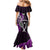 Custom New Zealand Tiki Tennis Mermaid Dress 2024 Aotearoa Tenehi Maori Silver Fern - Purple LT14 - Polynesian Pride