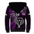 Custom New Zealand Tiki Tennis Sherpa Hoodie 2024 Aotearoa Tenehi Maori Silver Fern - Purple LT14 - Polynesian Pride