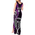 Custom New Zealand Tiki Tennis Tank Maxi Dress 2024 Aotearoa Tenehi Maori Silver Fern - Purple LT14 - Polynesian Pride