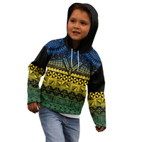 Halo Olaketa Solomon Islands Kid Hoodie Melanesian Tribal Pattern Gradient Version LT14 - Polynesian Pride