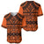 Halo Olaketa Solomon Islands Baseball Jersey Melanesian Tribal Pattern Orange Version LT14 - Polynesian Pride