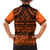 Halo Olaketa Solomon Islands Family Matching Short Sleeve Bodycon Dress and Hawaiian Shirt Melanesian Tribal Pattern Orange Version LT14 - Polynesian Pride