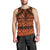 Halo Olaketa Solomon Islands Men Tank Top Melanesian Tribal Pattern Orange Version LT14 - Polynesian Pride