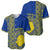 Fakaalofa Lahi Atu Niue Baseball Jersey Niuean Map With Hiapo Pattern Blue Version LT14 - Polynesian Pride