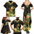 Hawaii Saint Patrick's Day Family Matching Summer Maxi Dress and Hawaiian Shirt Ukulele Leprechaun Hau'Oli Maoli Oe!