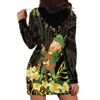 Hawaii Saint Patrick's Day Hoodie Dress Ukulele Leprechaun Hau'Oli Maoli Oe!