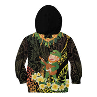 Hawaii Saint Patrick's Day Kid Hoodie Ukulele Leprechaun Hau'Oli Maoli Oe!
