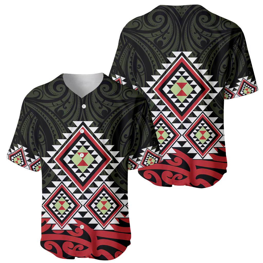 Kia Ora Aotearoa Baseball Jersey 2025 Pasifika Maori Taniko Motifs