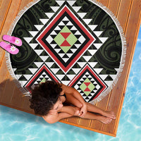 Kia Ora Aotearoa Beach Blanket 2025 Pasifika Maori Taniko Motifs LT14 - Polynesian Pride