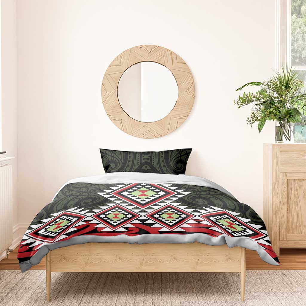 Kia Ora Aotearoa Bedding Set 2025 Pasifika Maori Taniko Motifs