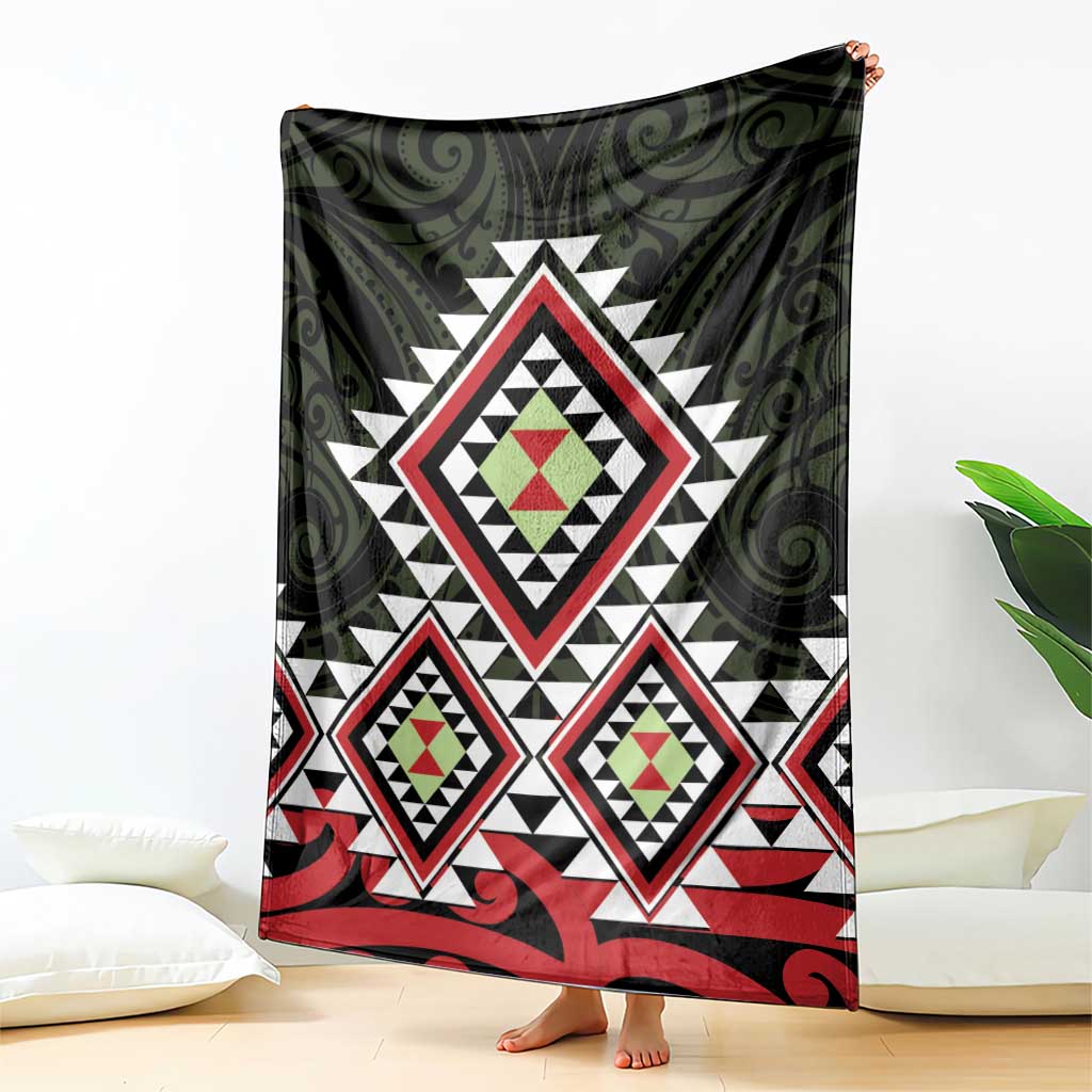 Kia Ora Aotearoa Blanket 2025 Pasifika Maori Taniko Motifs LT14 - Polynesian Pride