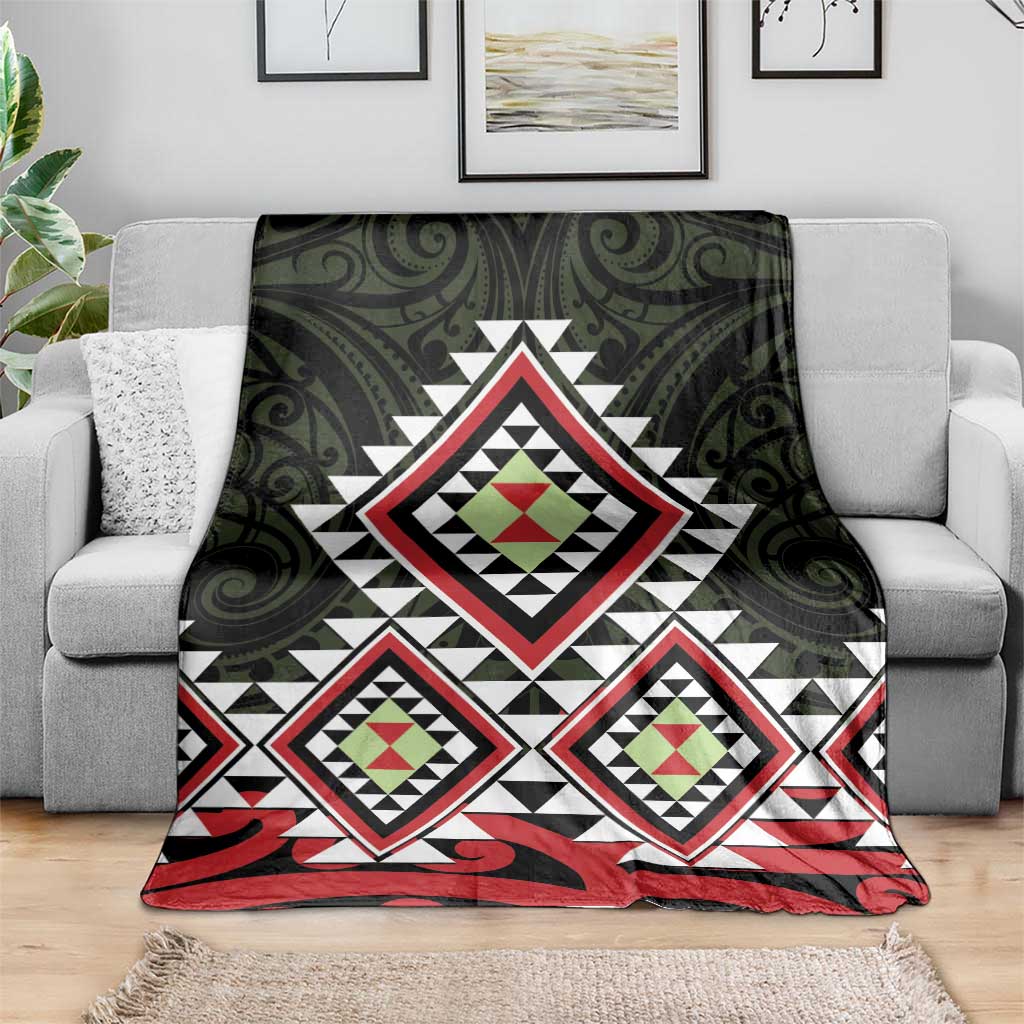 Kia Ora Aotearoa Blanket 2025 Pasifika Maori Taniko Motifs LT14 - Polynesian Pride