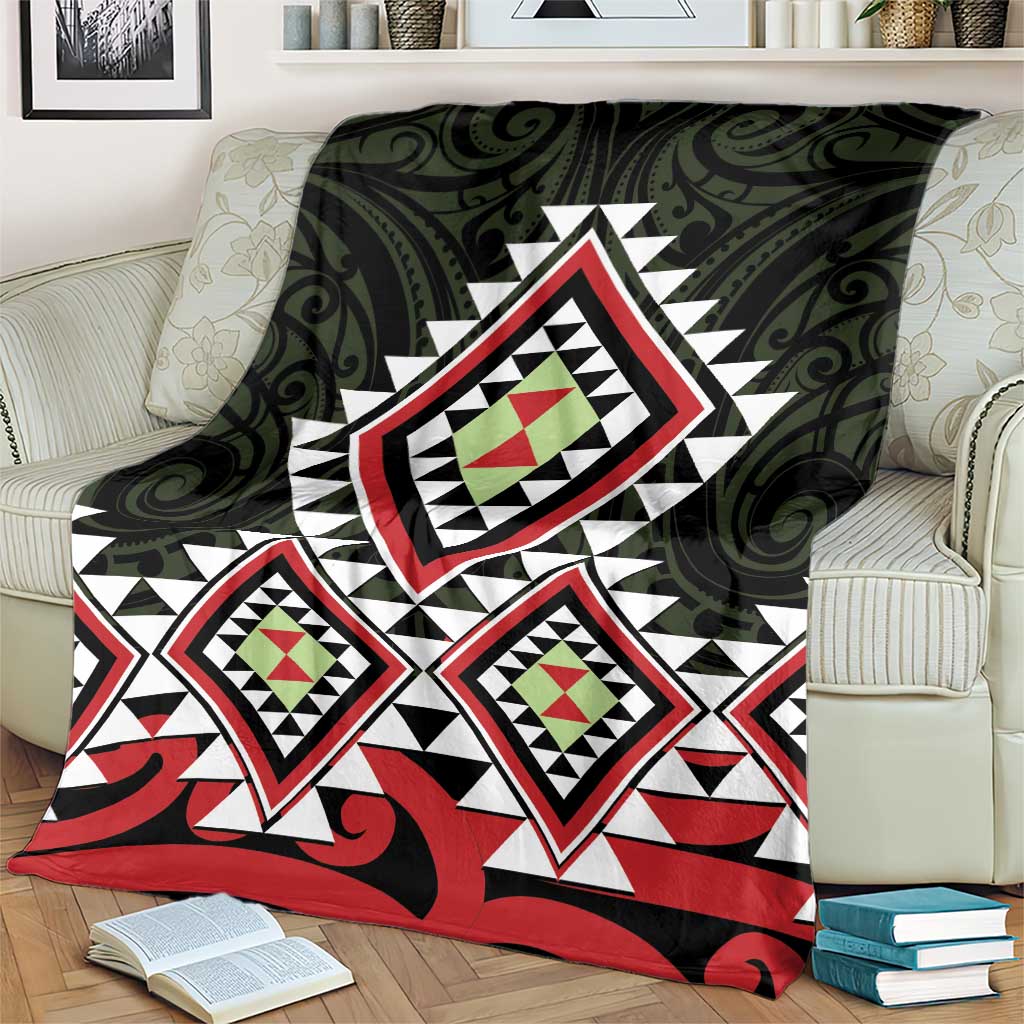 Kia Ora Aotearoa Blanket 2025 Pasifika Maori Taniko Motifs LT14 - Polynesian Pride
