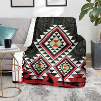 Kia Ora Aotearoa Blanket 2025 Pasifika Maori Taniko Motifs LT14 - Polynesian Pride