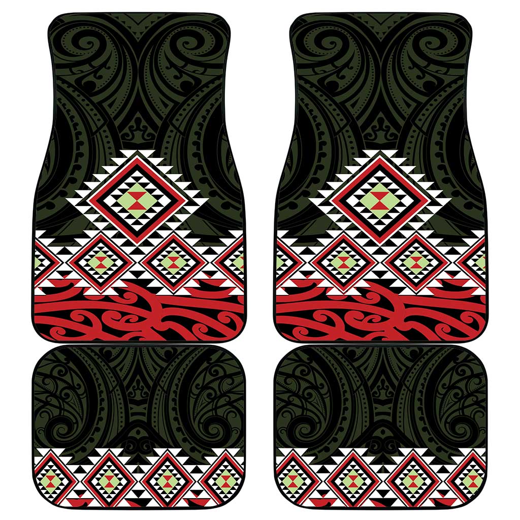 Kia Ora Aotearoa Car Mats 2025 Pasifika Maori Taniko Motifs LT14 - Polynesian Pride