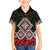 Kia Ora Aotearoa Family Matching Off Shoulder Maxi Dress and Hawaiian Shirt 2025 Pasifika Maori Taniko Motifs