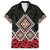 Kia Ora Aotearoa Family Matching Off Shoulder Short Dress and Hawaiian Shirt 2025 Pasifika Maori Taniko Motifs