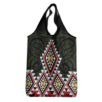 Kia Ora Aotearoa Grocery Bag 2025 Pasifika Maori Taniko Motifs LT14 - Polynesian Pride