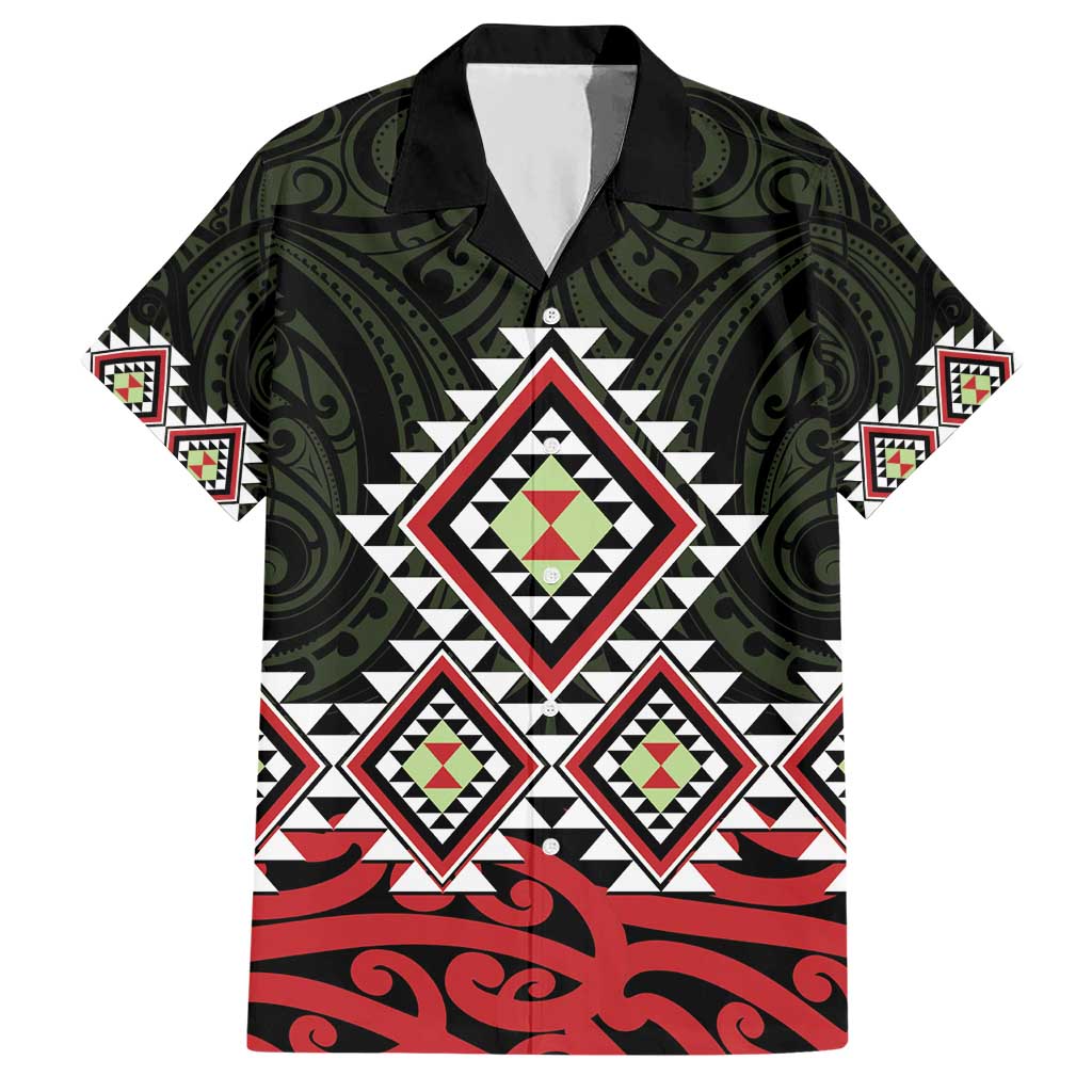 Kia Ora Aotearoa Hawaiian Shirt 2025 Pasifika Maori Taniko Motifs LT14 Black - Polynesian Pride
