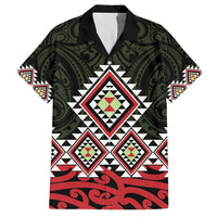 Kia Ora Aotearoa Hawaiian Shirt 2025 Pasifika Maori Taniko Motifs LT14 Black - Polynesian Pride
