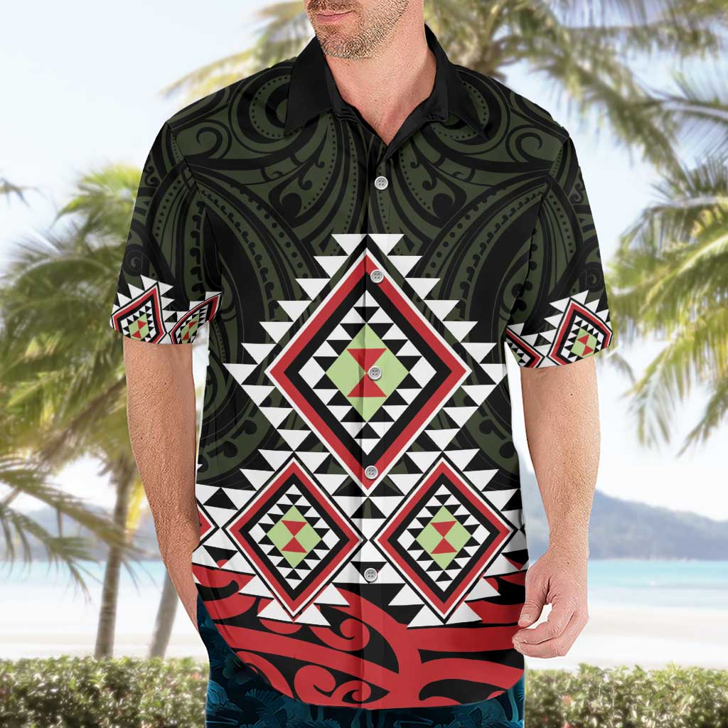 Kia Ora Aotearoa Hawaiian Shirt 2025 Pasifika Maori Taniko Motifs LT14 - Polynesian Pride
