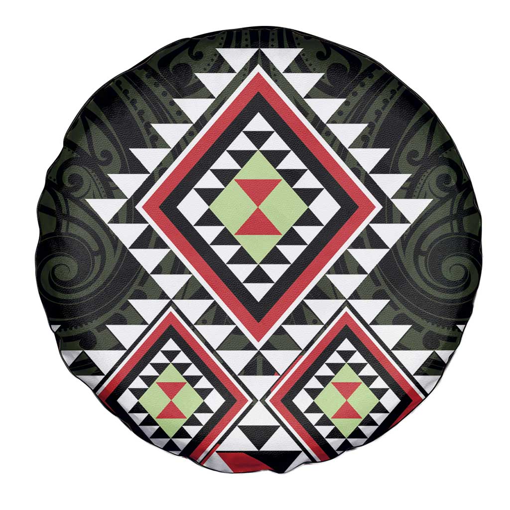 Kia Ora Aotearoa Spare Tire Cover 2025 Pasifika Maori Taniko Motifs