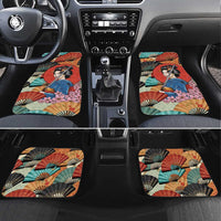 Japanese Geisha Katana Car Mats Japan Sensu Seigaiha Pattern LT14 Set 4pcs Multicolor - Polynesian Pride