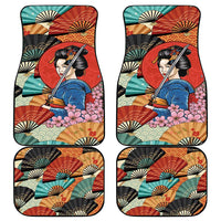 Japanese Geisha Katana Car Mats Japan Sensu Seigaiha Pattern LT14 - Polynesian Pride