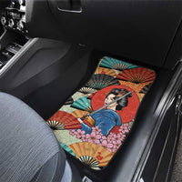 Japanese Geisha Katana Car Mats Japan Sensu Seigaiha Pattern LT14 - Polynesian Pride