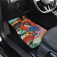 Japanese Geisha Katana Car Mats Japan Sensu Seigaiha Pattern LT14 - Polynesian Pride