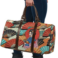 Japanese Geisha Katana Travel Bag Japan Sensu Seigaiha Pattern LT14 - Polynesian Pride