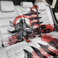 Japanese Samurai Warrior Enso Back Car Seat Cover Japan Pagoda Sakura Watercolor LT14 - Polynesian Pride